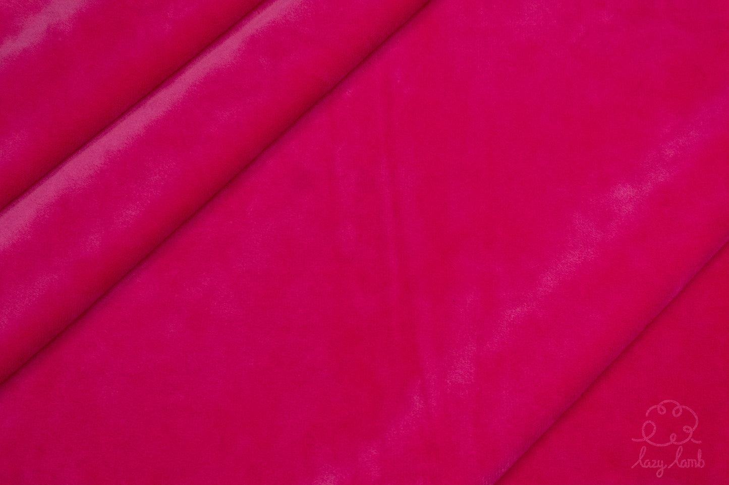 Short Pile Minky Fabric - Fuschia