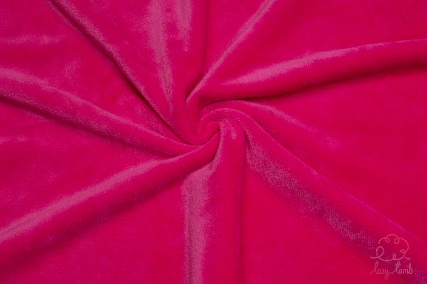 Short Pile Minky Fabric - Fuschia