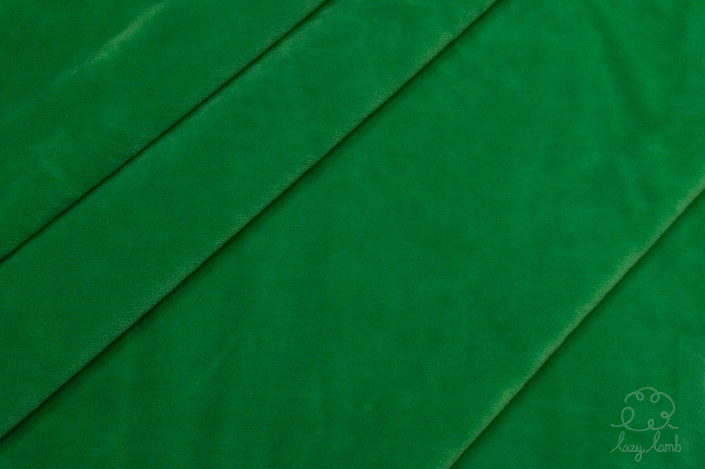 Short Pile Minky Fabric - Kelly Green
