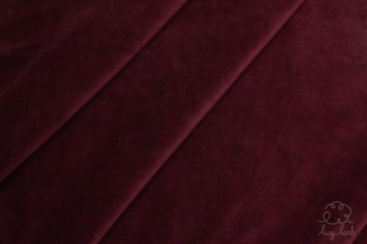 Short Pile Minky Fabric - Wine