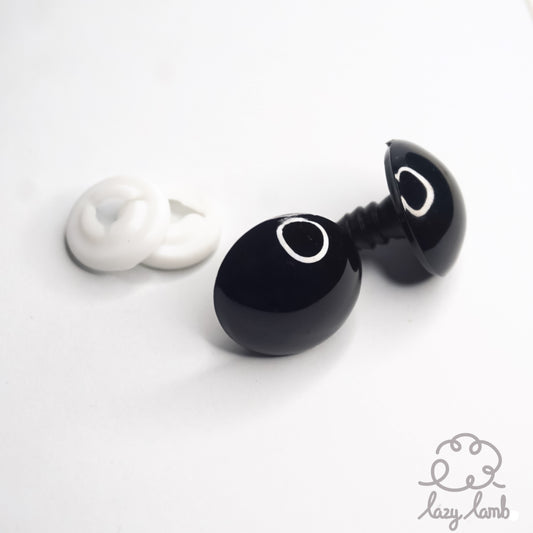 Round Safety Eyes - Black