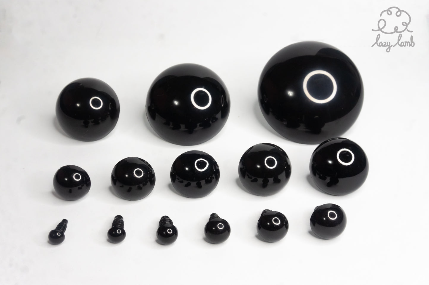 Round Safety Eyes - Black