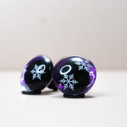 Snowflake Safety Eyes - Purple