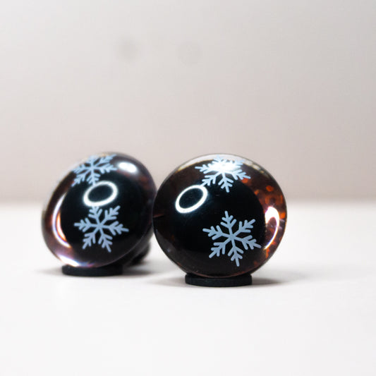 Snowflake Safety Eyes - Brown