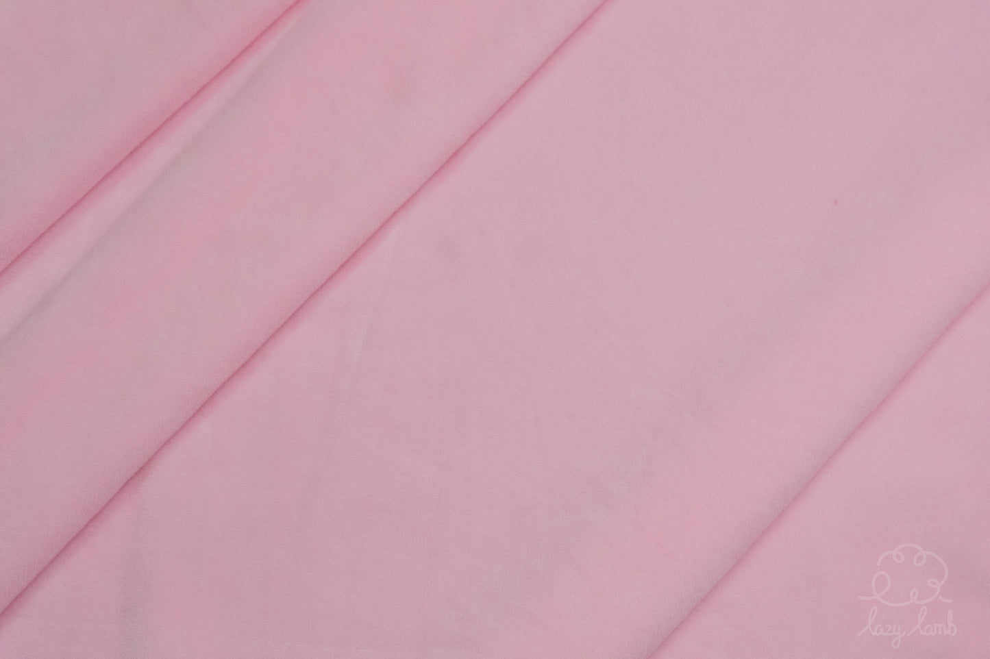 Short Pile Minky Fabric - Baby Pink