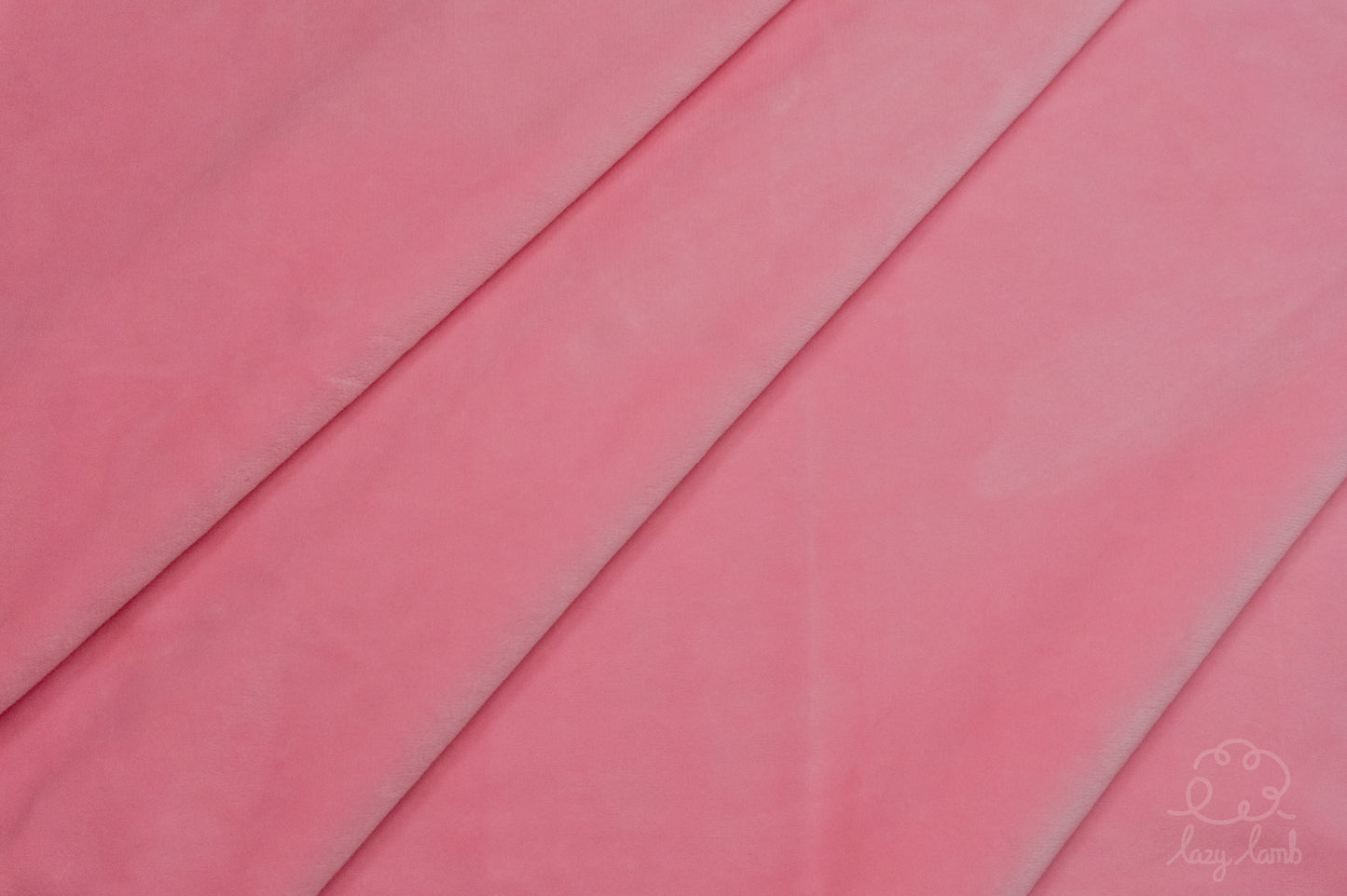 Short Pile Minky Fabric - Bubblegum Pink