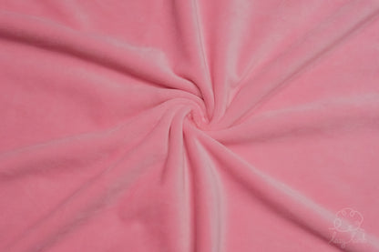 Short Pile Minky Fabric - Bubblegum Pink