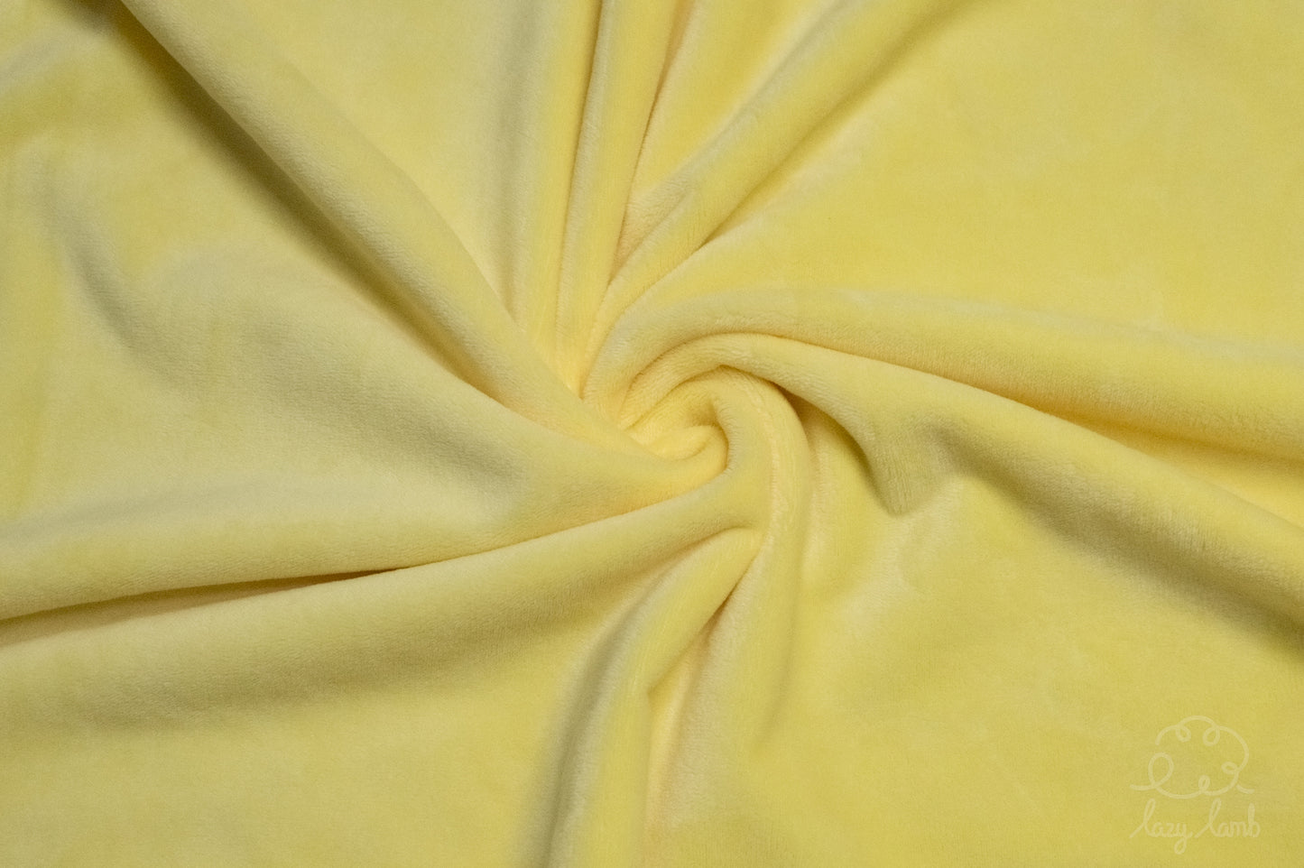 Short Pile Minky Fabric - Butter Yellow