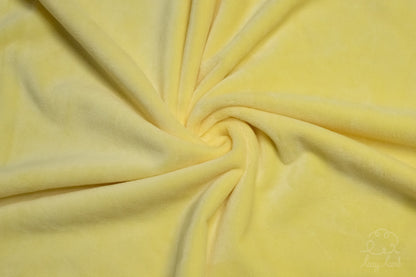 Short Pile Minky Fabric - Butter Yellow