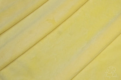 Short Pile Minky Fabric - Butter Yellow