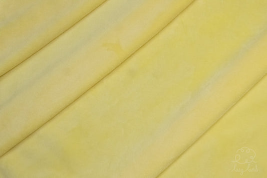 Short Pile Minky Fabric - Butter Yellow