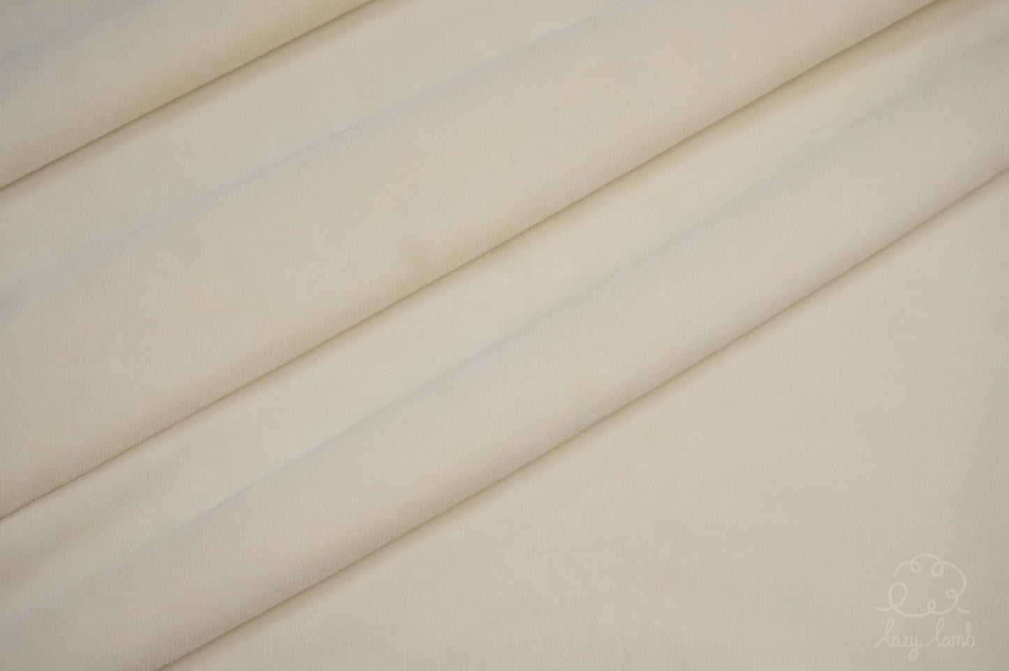 Short Pile Minky Fabric - Cream