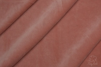 Short Pile Minky Fabric - Dusty Rose