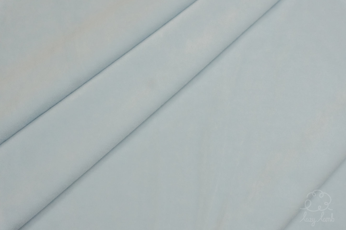 Short Pile Minky Fabric - Ice Blue