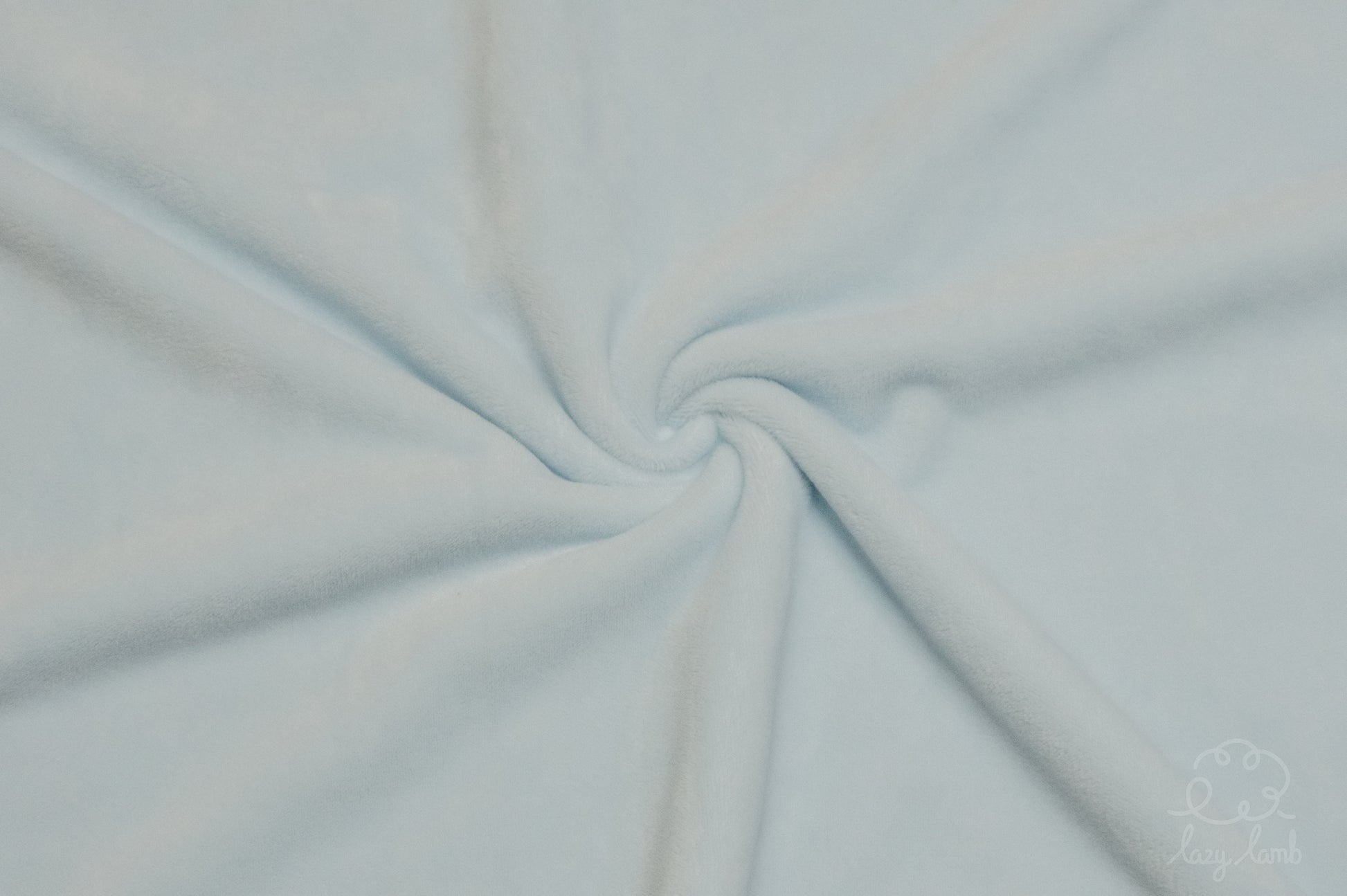 Short Pile Minky Fabric - Ice Blue