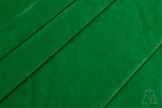 Short Pile Minky Fabric - Kelly Green