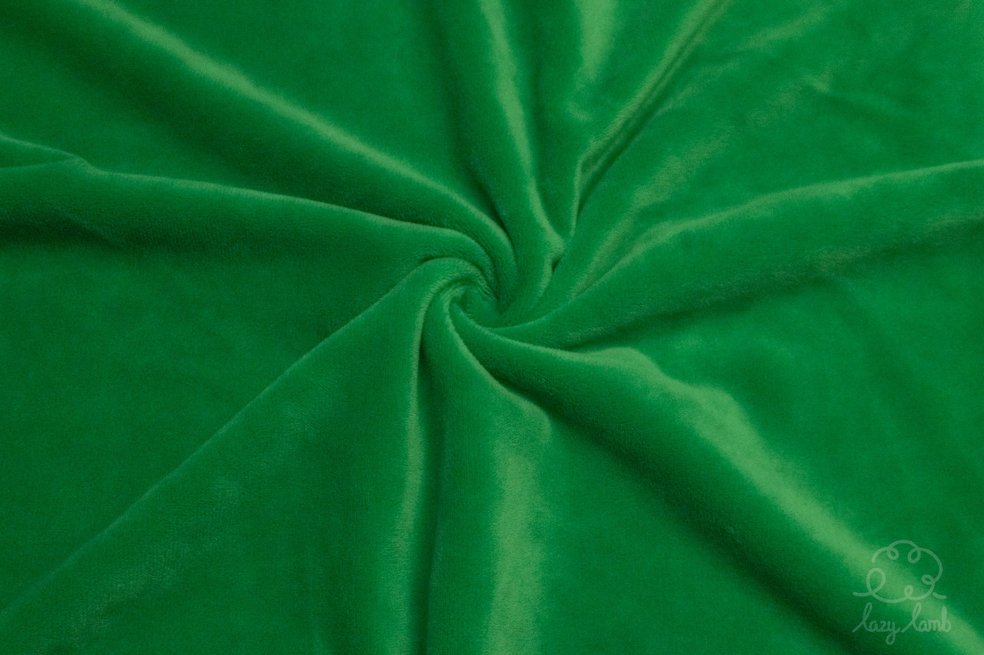 Short Pile Minky Fabric - Kelly Green