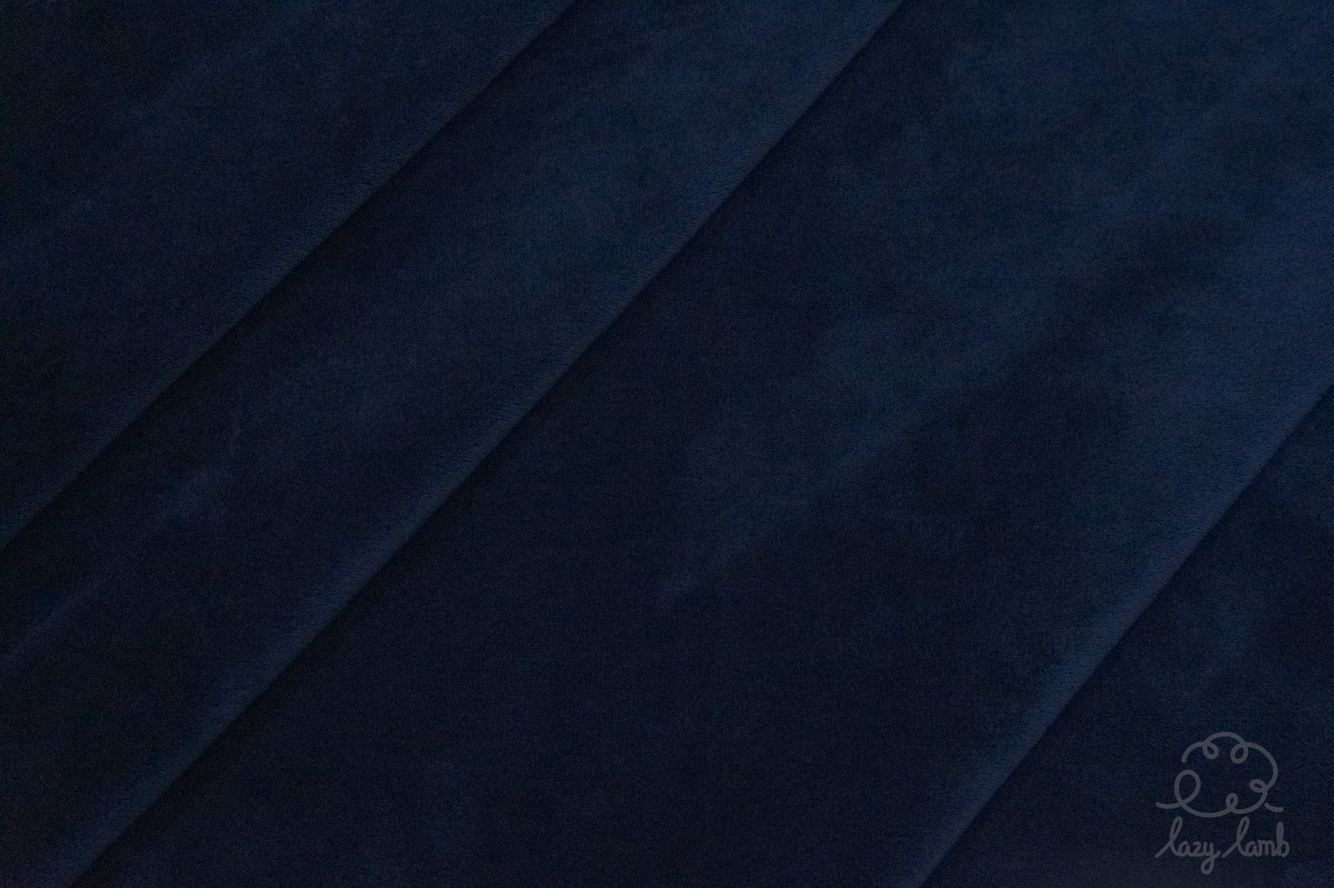 Short Pile Minky Fabric - Navy Blue