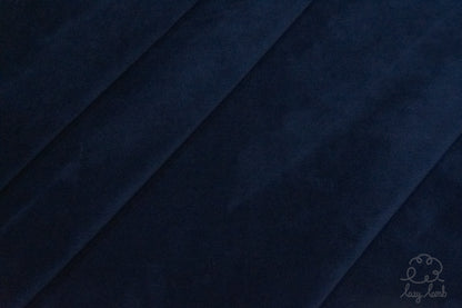 Short Pile Minky Fabric - Navy Blue