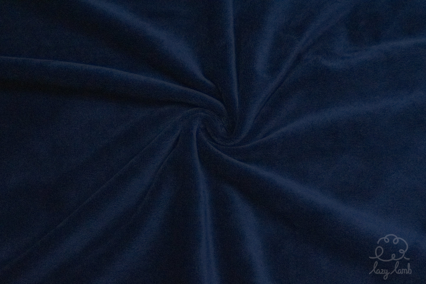 Short Pile Minky Fabric - Navy Blue