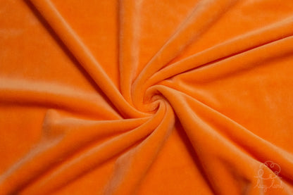 Short Pile Minky Fabric - Orange