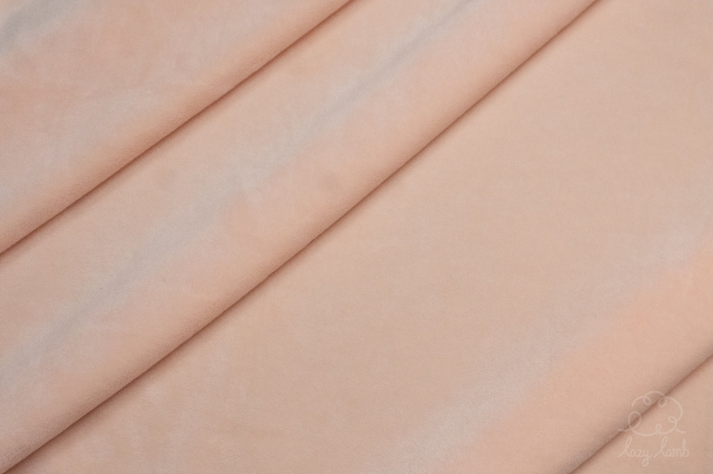 Short Pile Minky Fabric - Peach