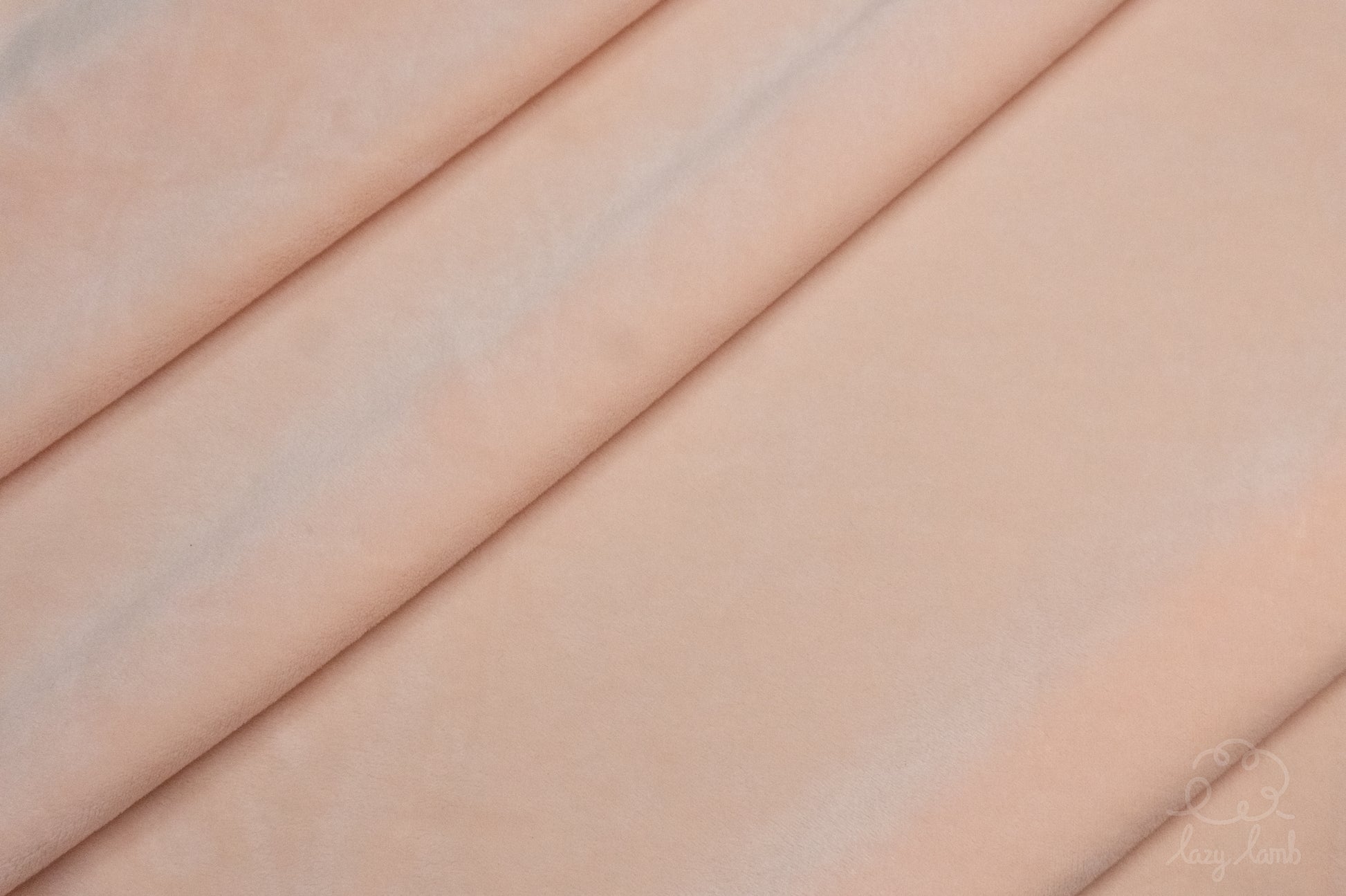 Short Pile Minky Fabric - Peach