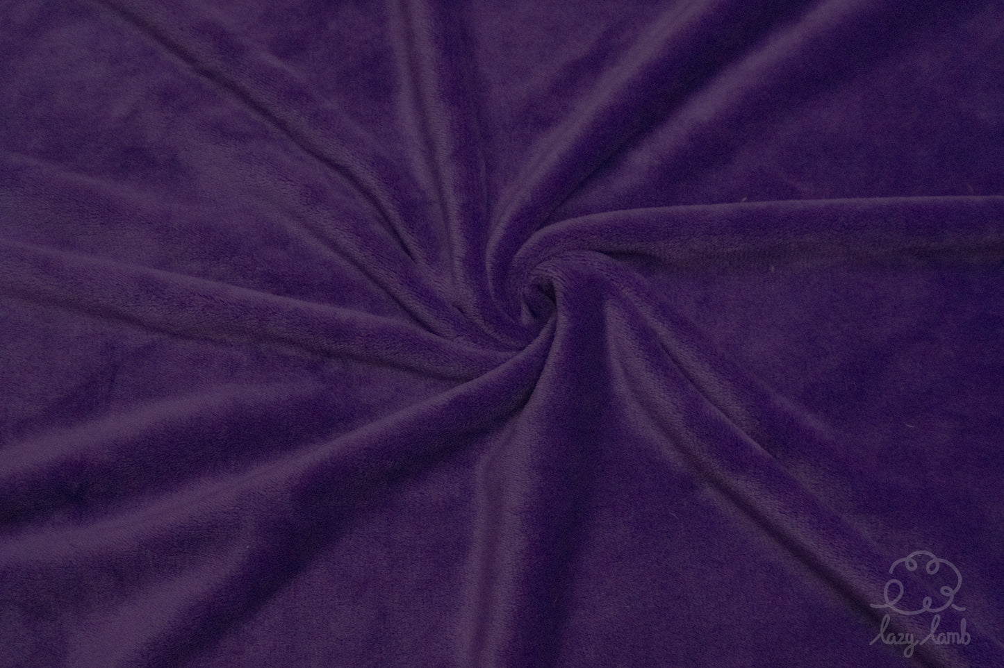 Short Pile Minky Fabric - Purple