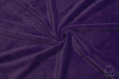 Short Pile Minky Fabric - Purple