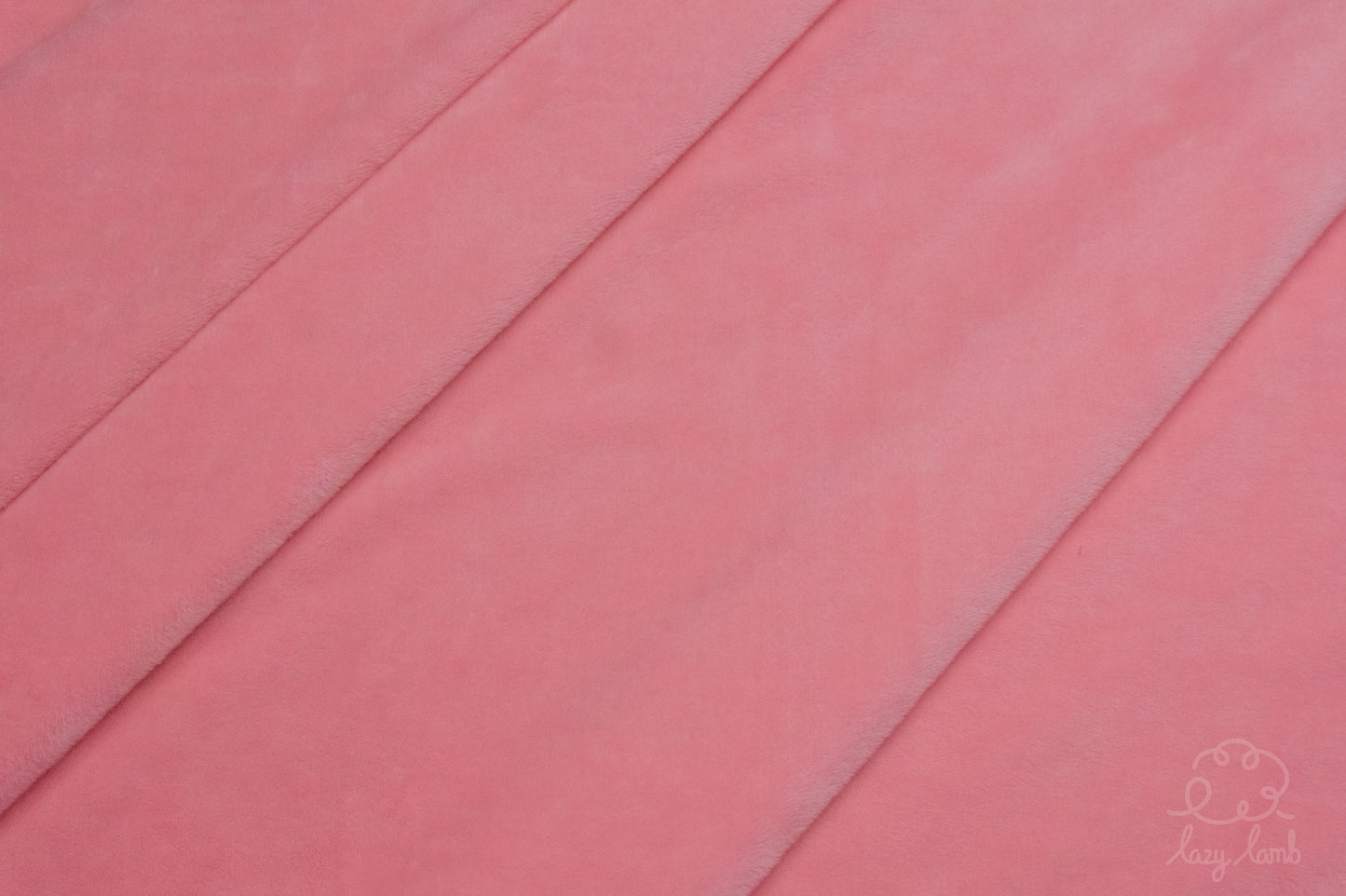 Short Pile Minky Fabric - Rose Pink