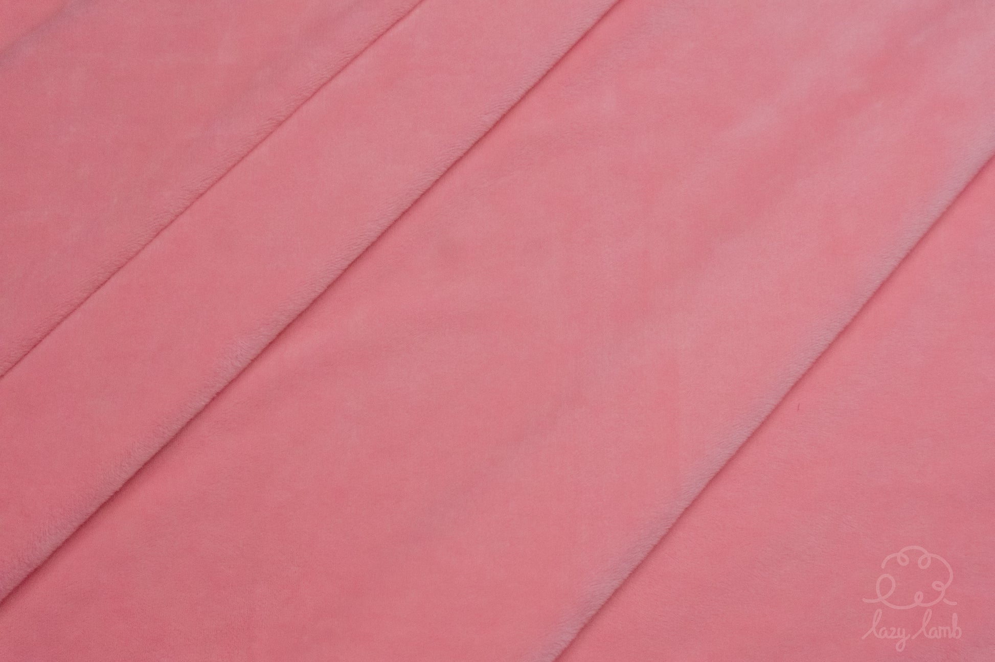 Short Pile Minky Fabric - Rose Pink