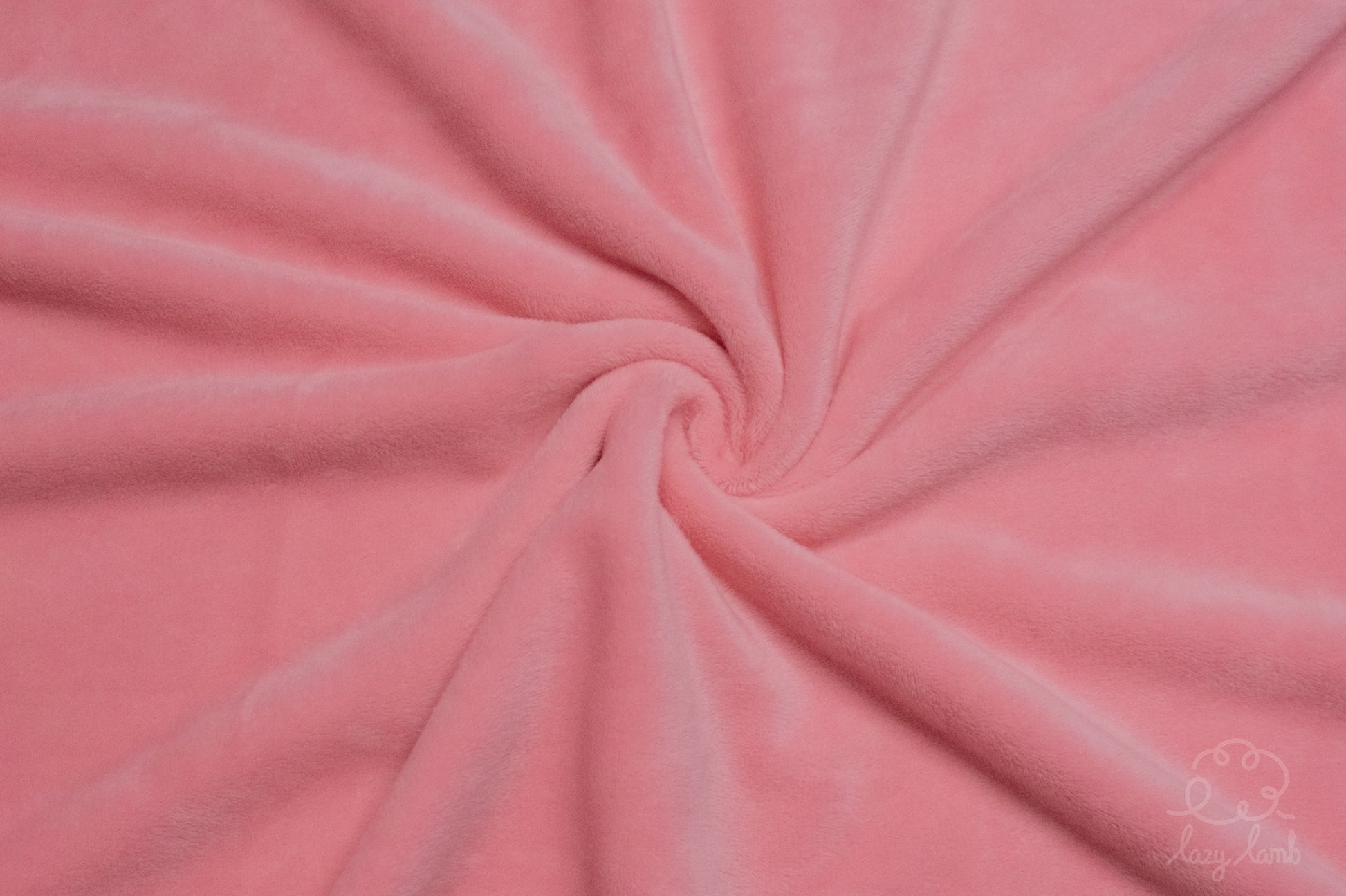 Short Pile Minky Fabric - Rose Pink