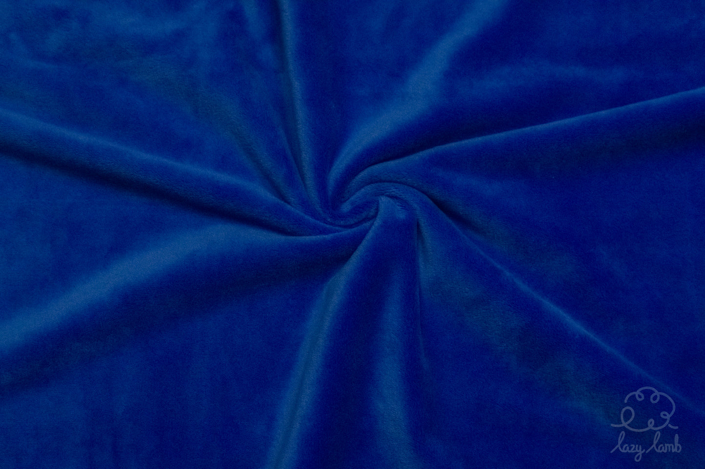 Short Pile Minky Fabric - Royal Blue