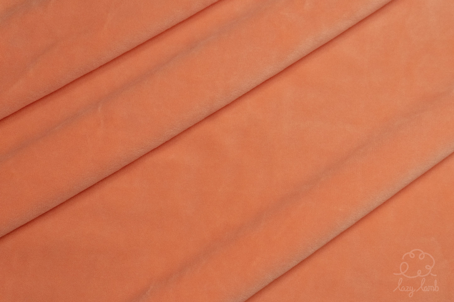 Short Pile Minky Fabric - Salmon