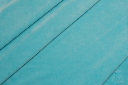 Short Pile Minky Fabric - Turquoise