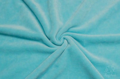 Short Pile Minky Fabric - Turquoise