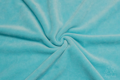 Turquoise Minky Short Cut - 1/2 yard