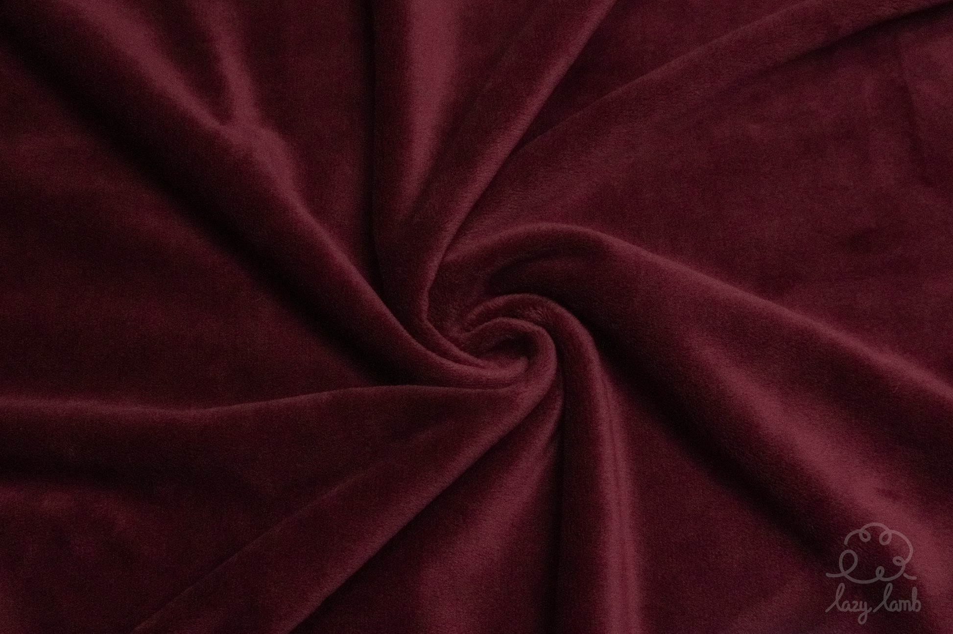 Short Pile Minky Fabric - Wine