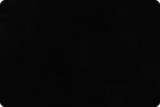 Marshmallow Cuddle Minky Fabric - Black