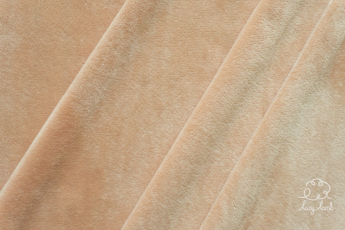 Short Pile Minky Fabric - Tan