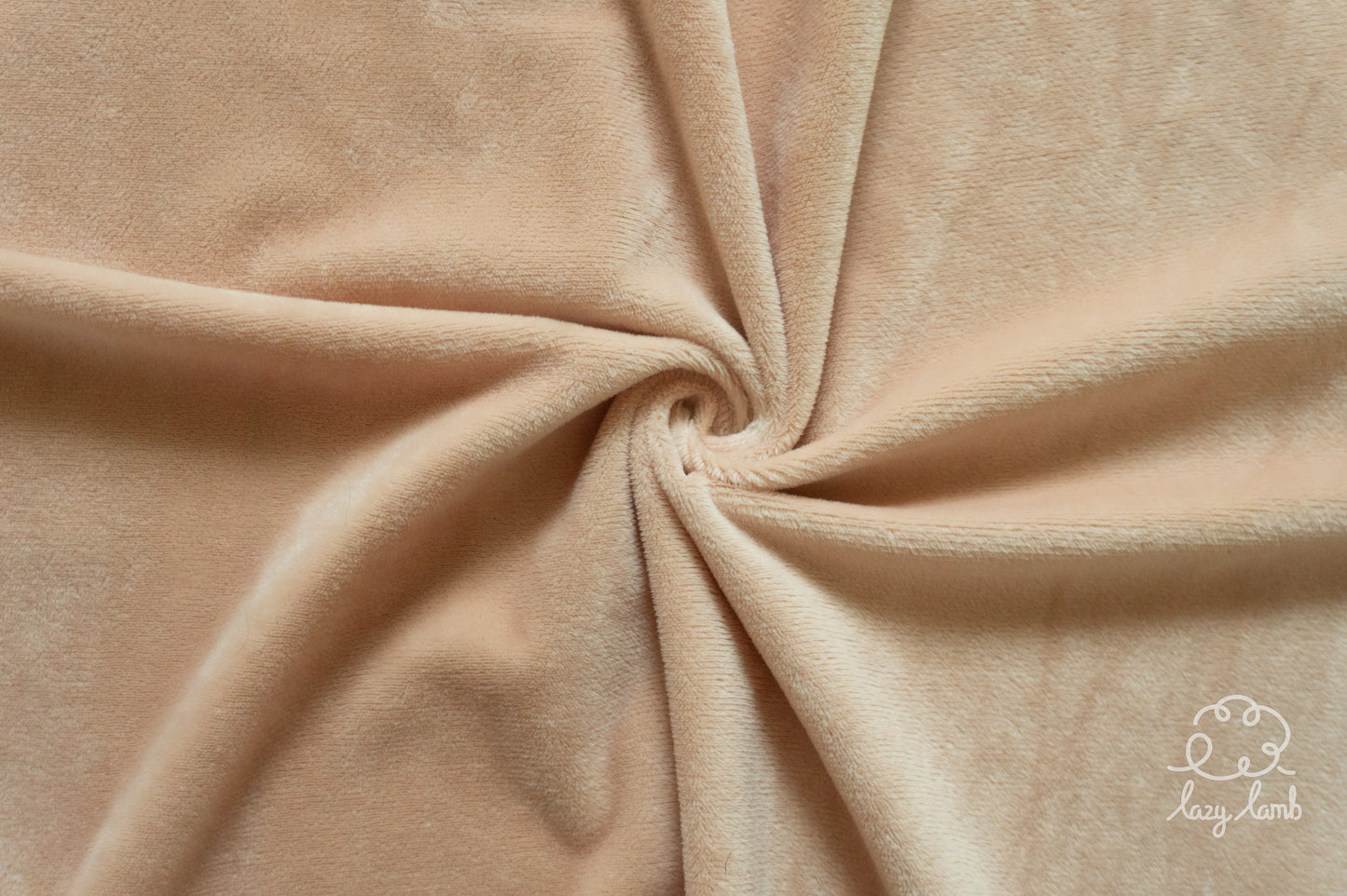 Short Pile Minky Fabric - Tan