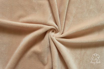 Short Pile Minky Fabric - Tan