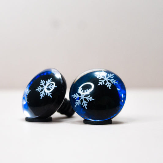 Snowflake Safety Eyes - Blue