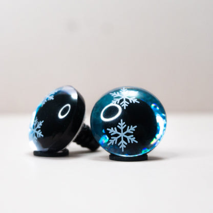 Snowflake Safety Eyes - Ice Blue